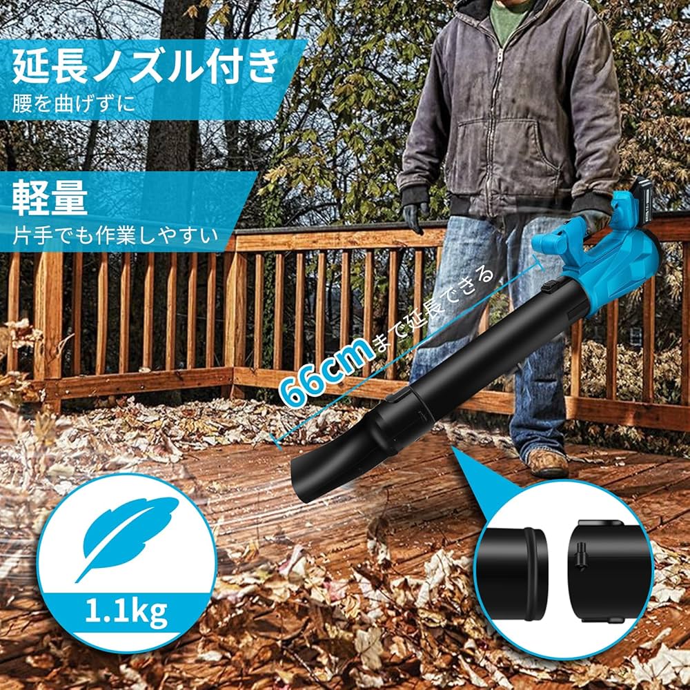 Amazon.co.jp: Okey 充電式ブロワ ハイパワー ブロワー 充電式